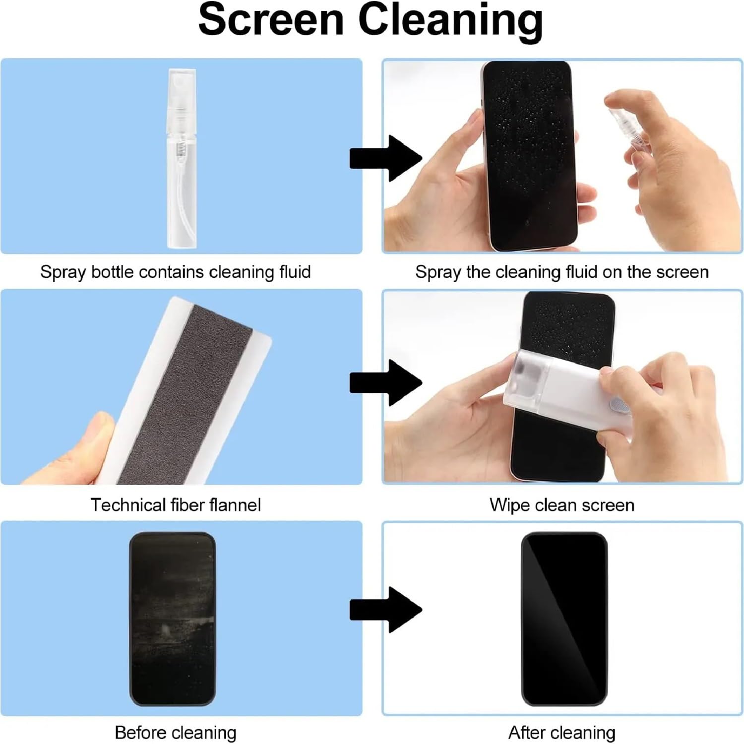 7 in 1 Electronic Keyboard Cleaner kit, Keyboard Cleaning Kit, Laptop Cleaner with Brush, Portable Multifunctional Cleaning Tool for Airpods