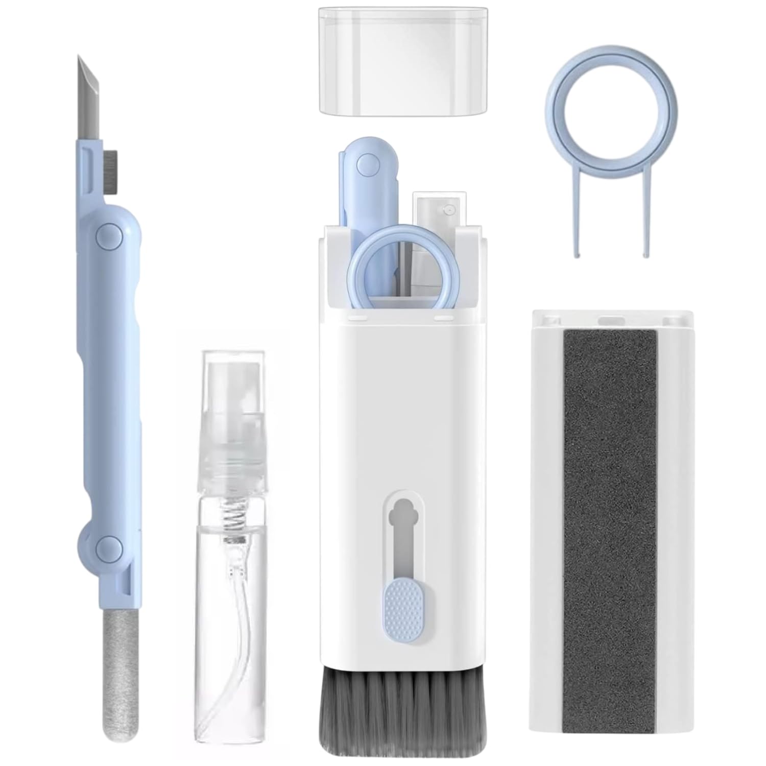 7 in 1 Electronic Keyboard Cleaner kit, Keyboard Cleaning Kit, Laptop Cleaner with Brush, Portable Multifunctional Cleaning Tool for Airpods