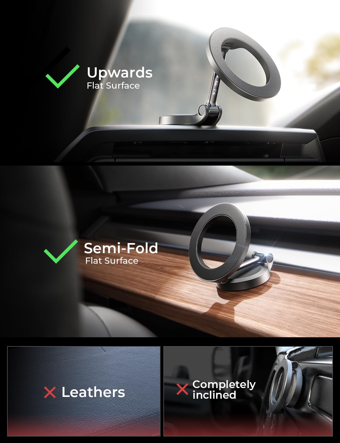 MagGrip Pro Magnetic Car Phone Holder Mount (MagSafe Compatible)