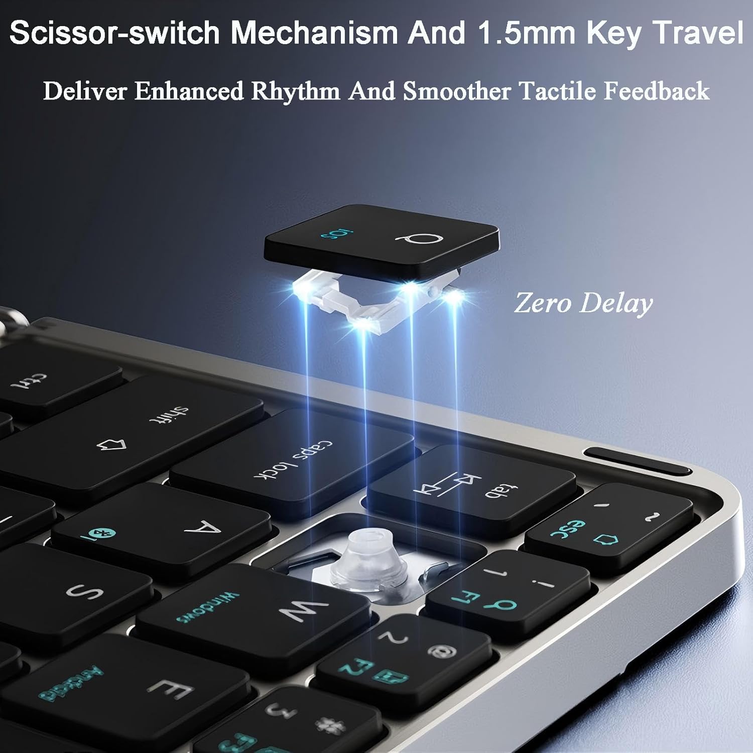 TouchFold Wireless Keyboard for iPad, Mobile & Laptop