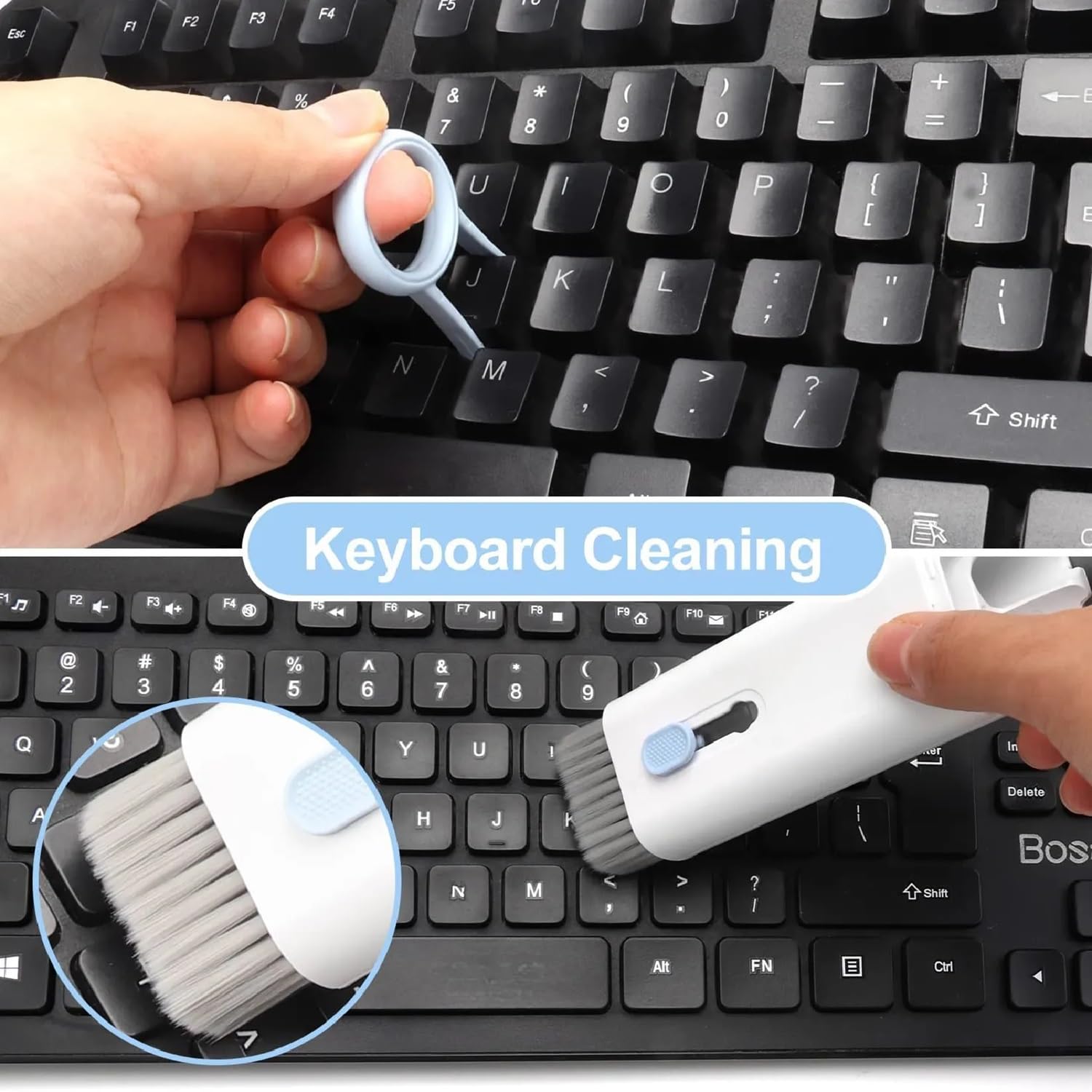 7 in 1 Electronic Keyboard Cleaner kit, Keyboard Cleaning Kit, Laptop Cleaner with Brush, Portable Multifunctional Cleaning Tool for Airpods