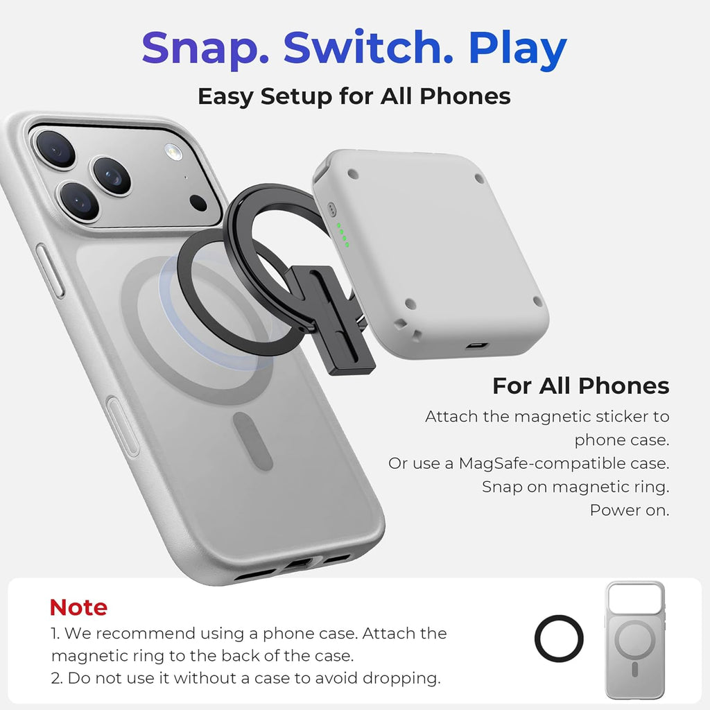 GameSnap M4 Mini Bluetooth Mobile Gaming Controller (Android, iPhone & Switch)