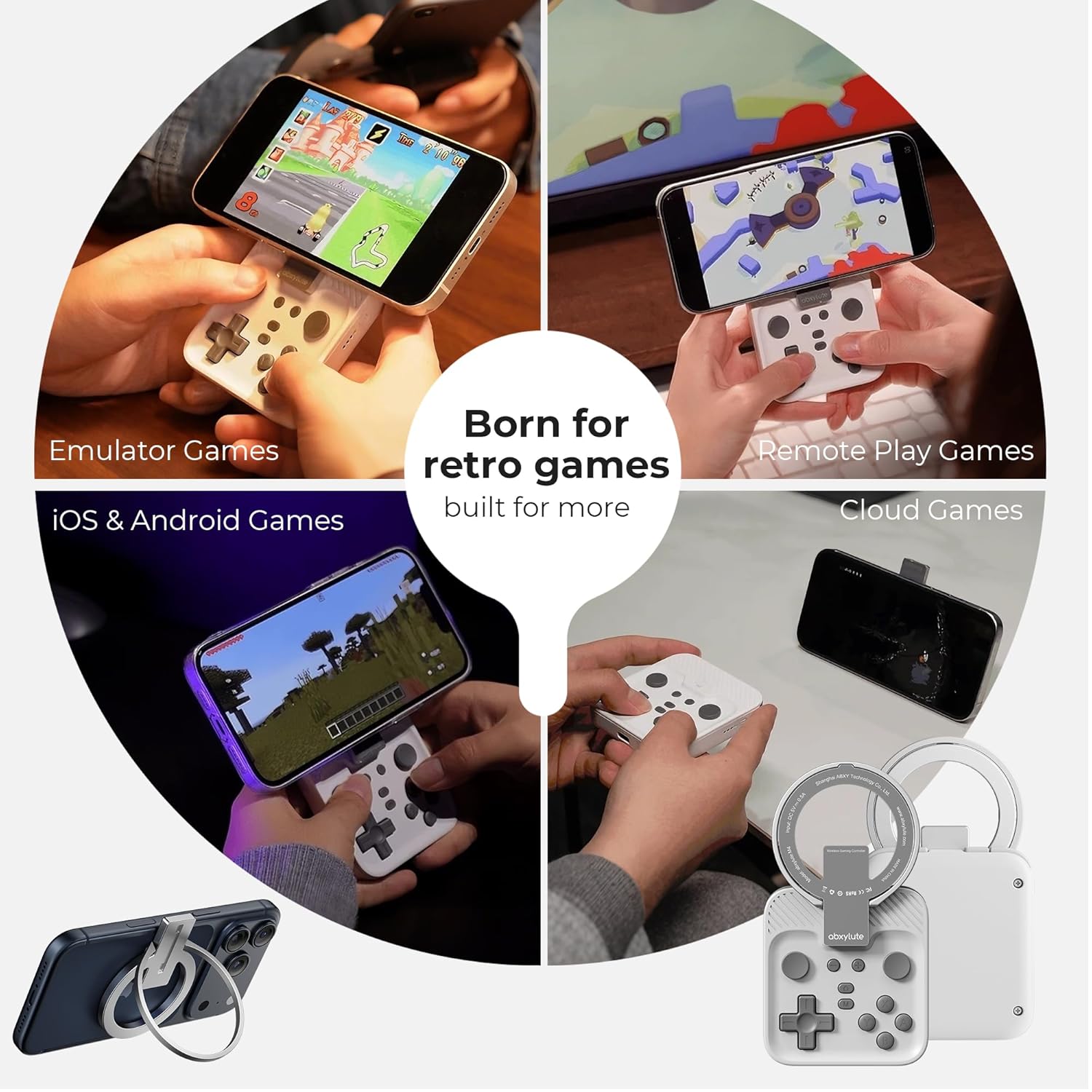 GameSnap M4 Mini Bluetooth Mobile Gaming Controller (Android, iPhone & Switch)