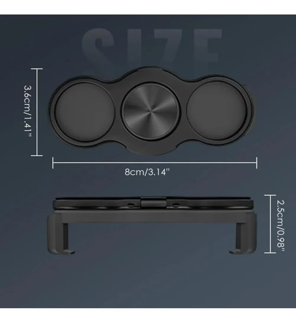 TriCore Alloy Fidget Spinner with Finger Grip