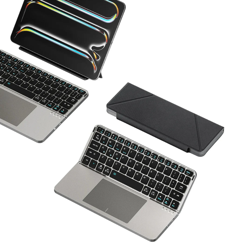 TouchFold Wireless Keyboard for iPad, Mobile & Laptop